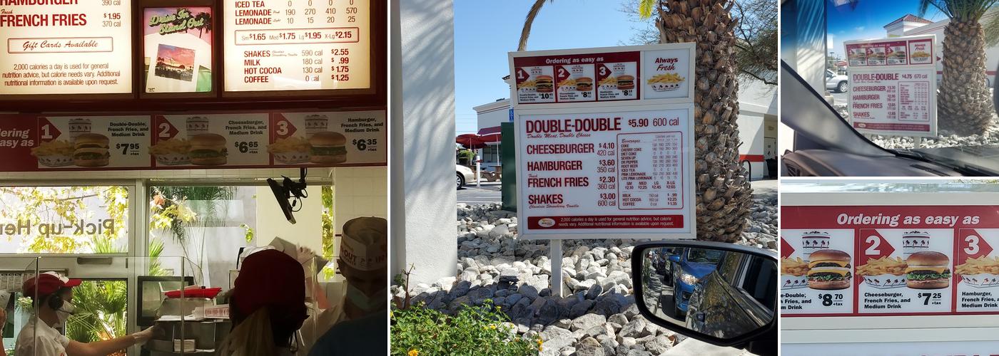 In-N-Out Burger Menu