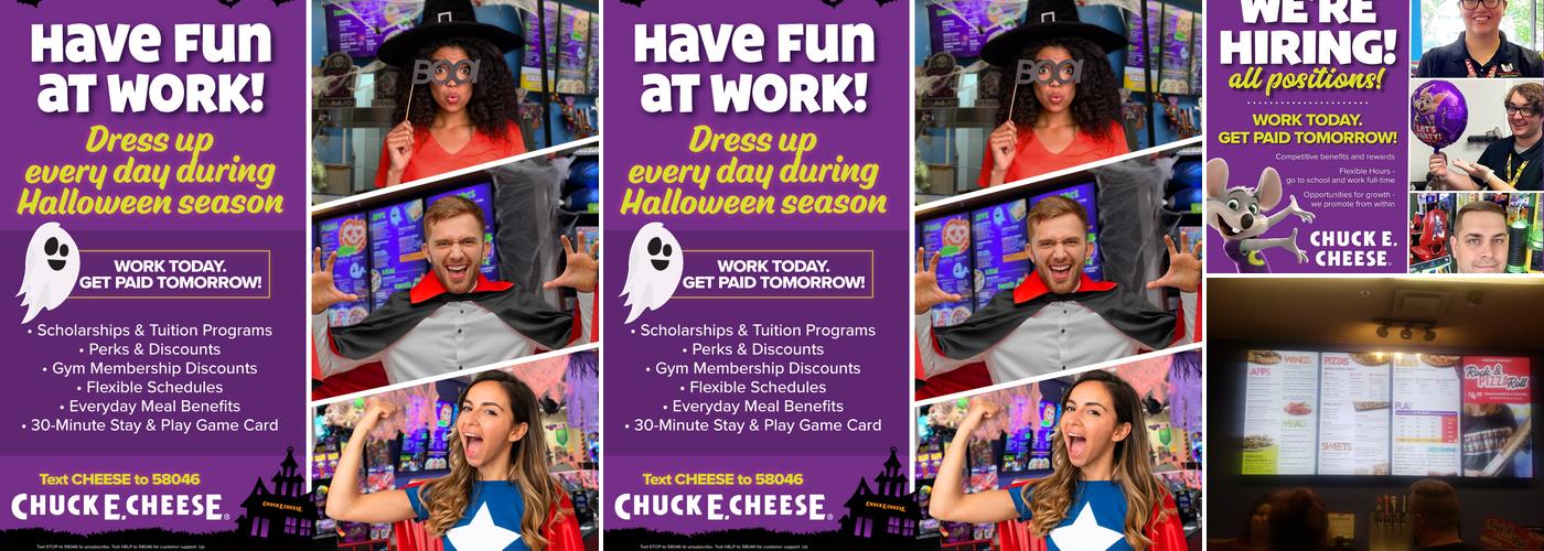 Chuck E. Cheese Menu