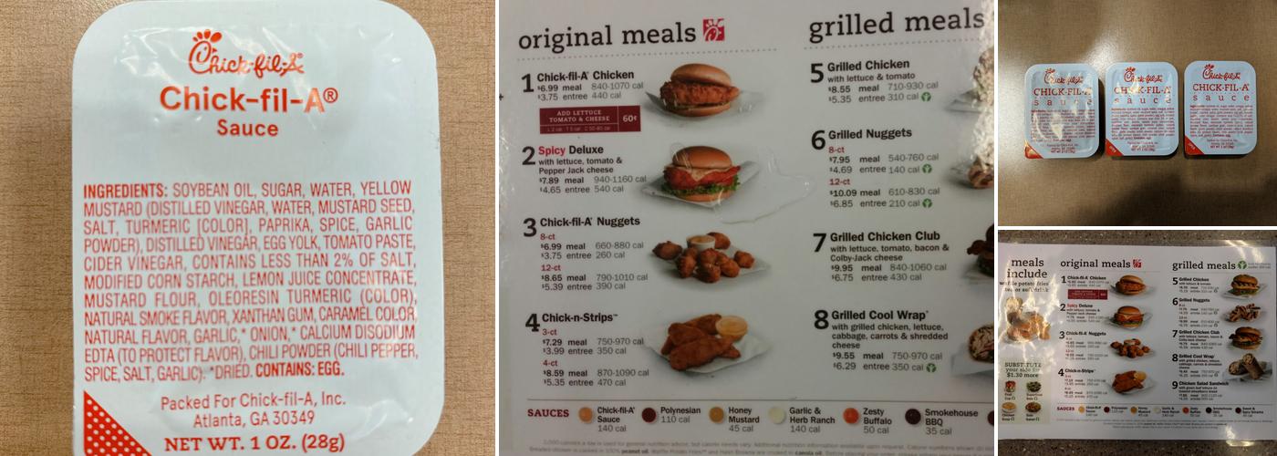Chick-fil-A Menu