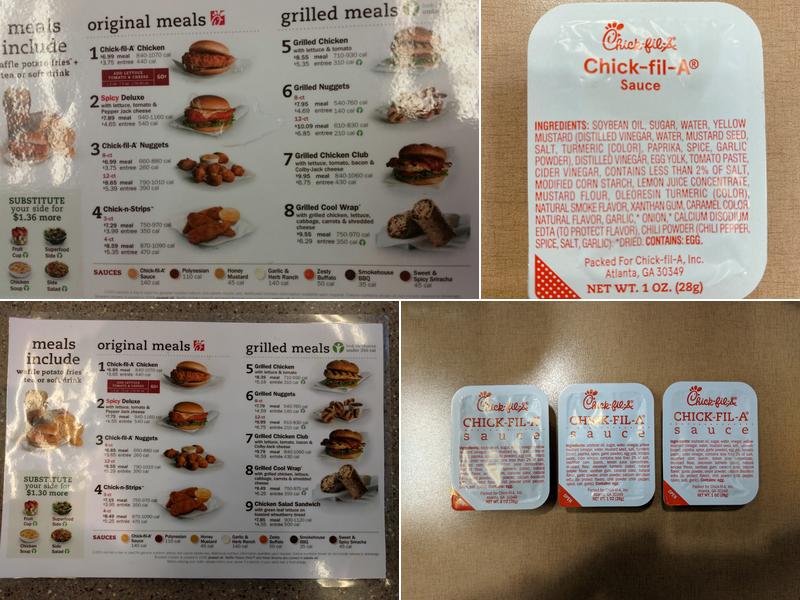 Chick-fil-A Menu