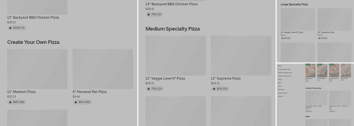 Pizza Hut Menu