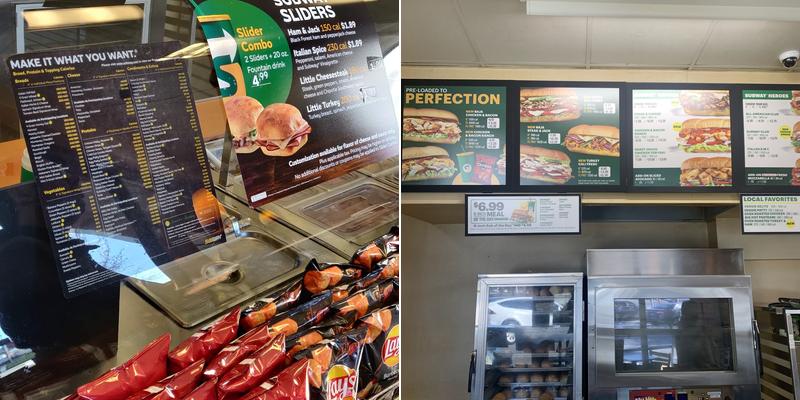 Subway Menu