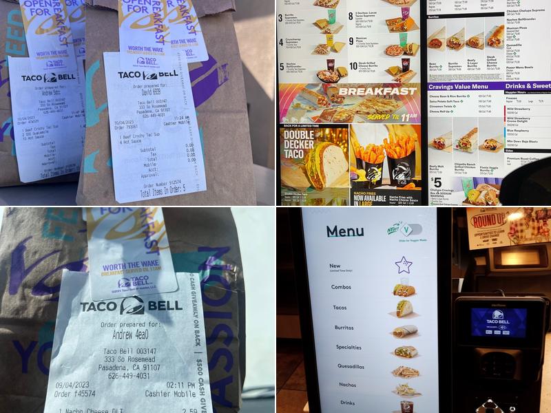 Taco Bell Menu
