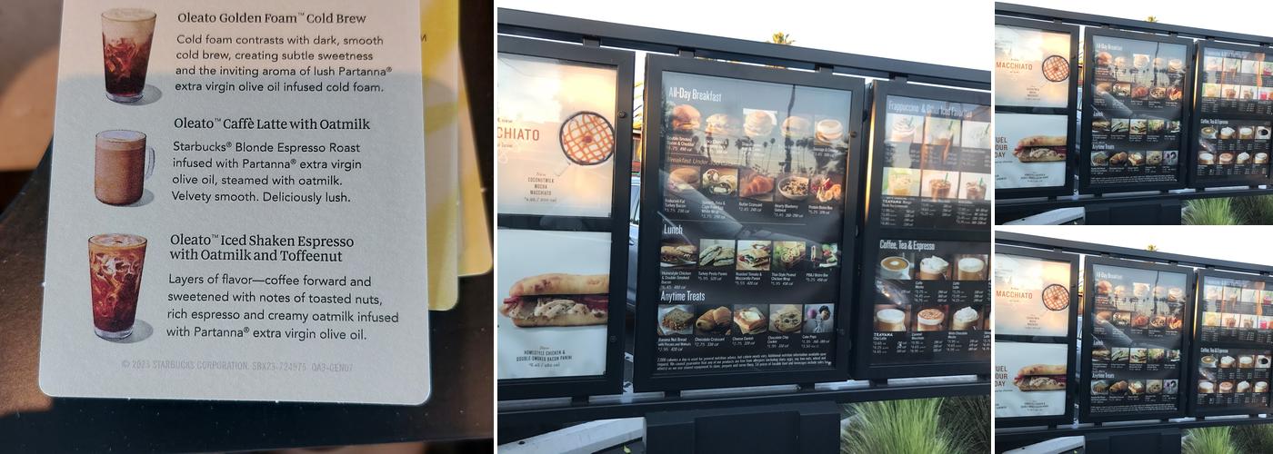 Starbucks Menu
