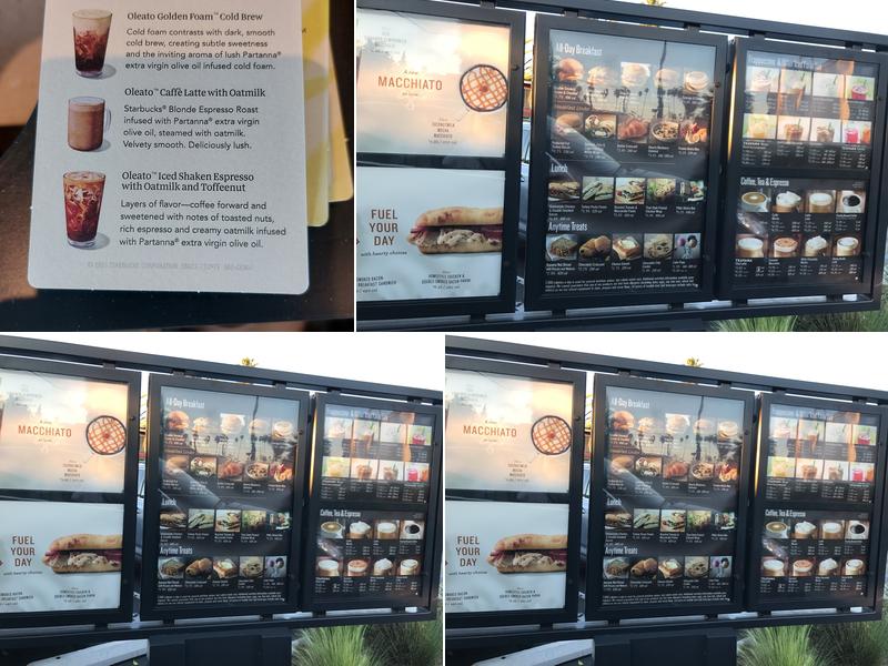 Starbucks Menu
