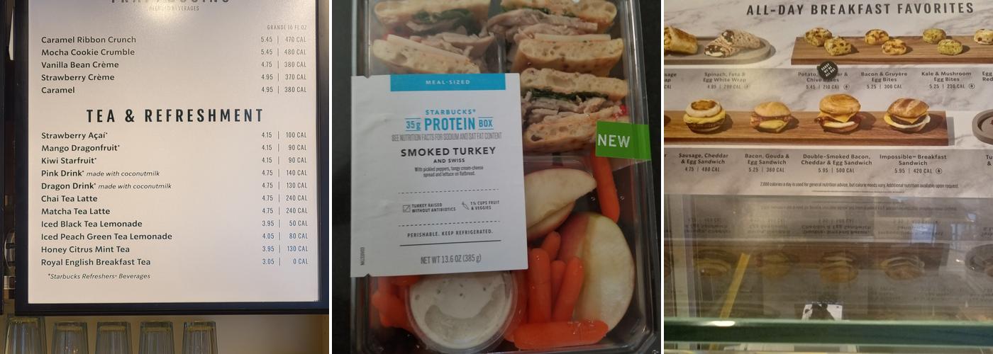 Starbucks Menu