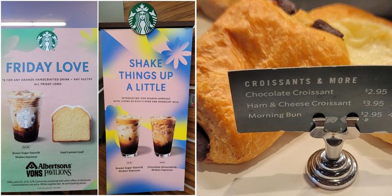 Starbucks Menu