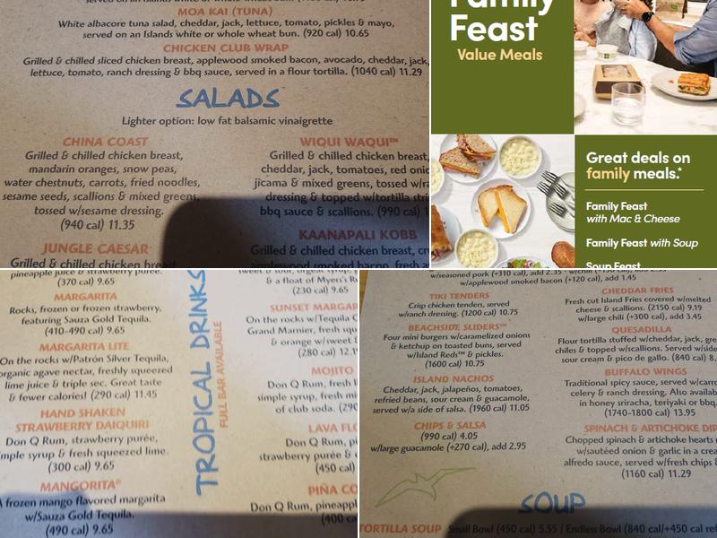 Panera Bread Menu