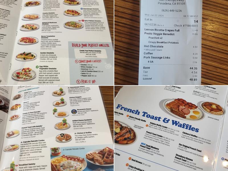 IHOP Menu