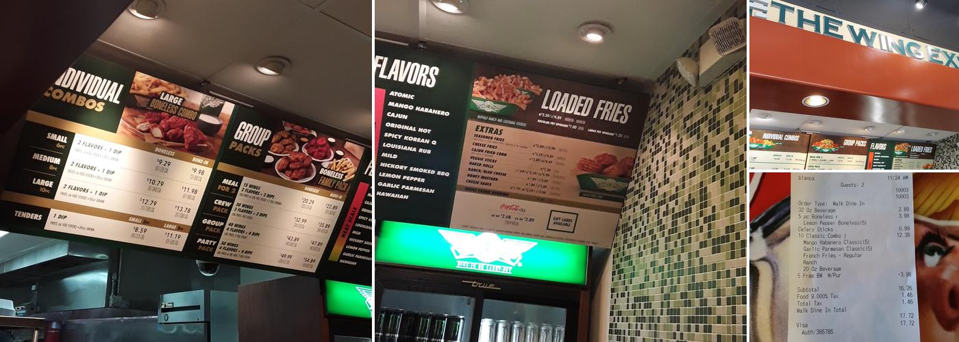 Wingstop Menu