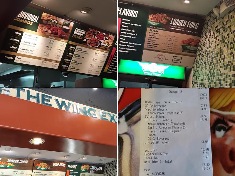 Wingstop Menu