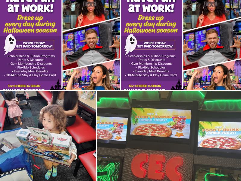 Chuck E. Cheese Menu