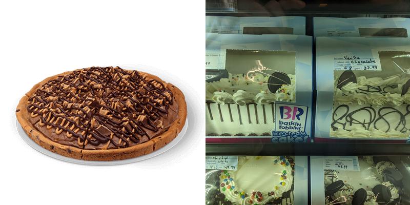 Baskin-Robbins Menu