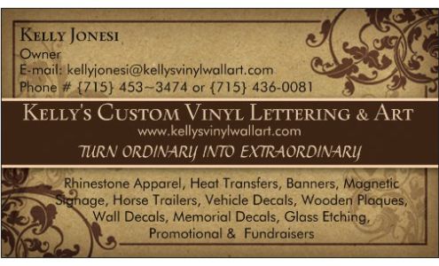 Kelly's Custom Vinyl Lettering And Art