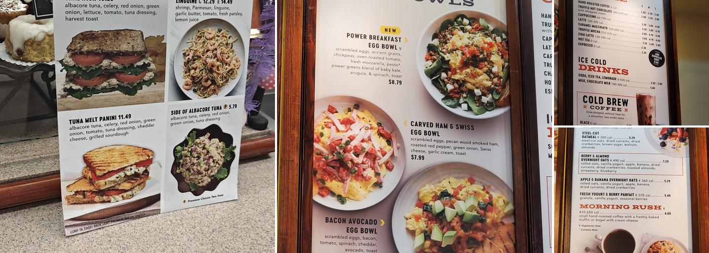 Corner Bakery Cafe Menu
