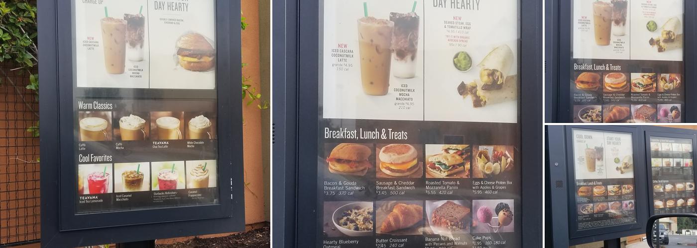 Starbucks Menu