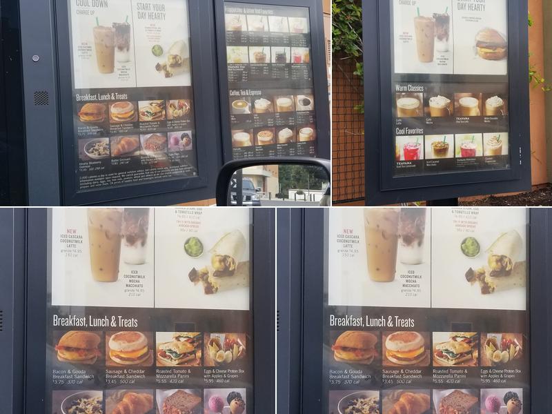 Starbucks Menu