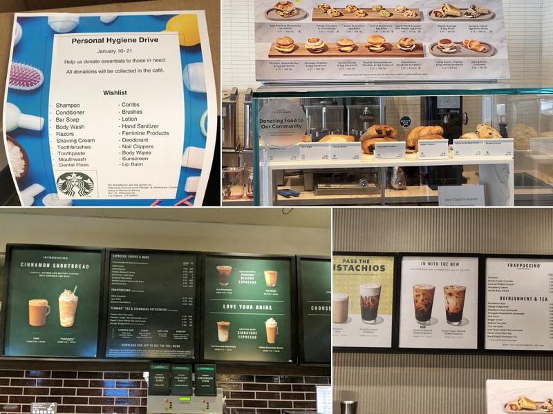 Starbucks Coffee Company Menu