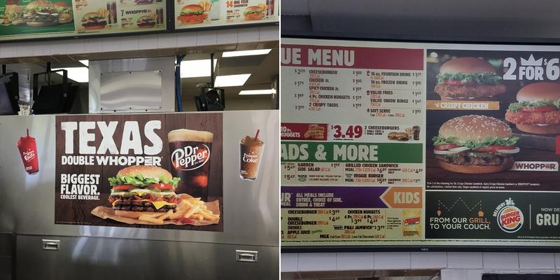 Burger King Menu