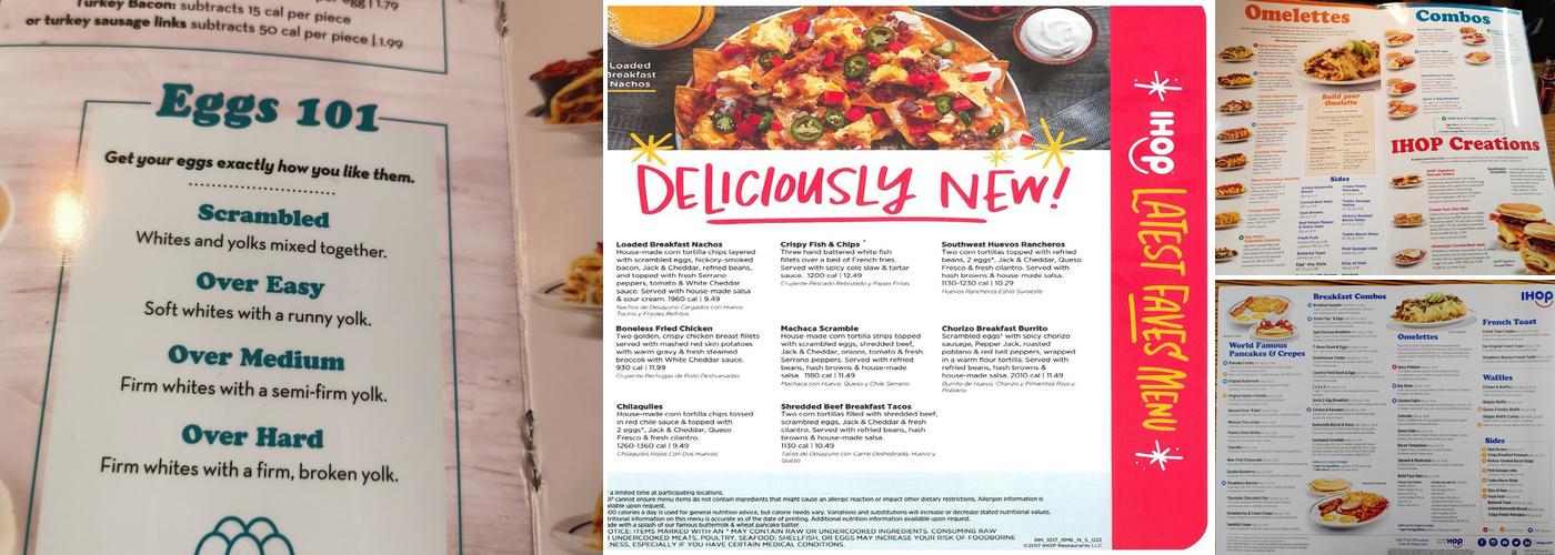 IHOP Menu