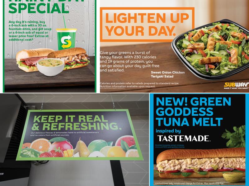 Subway Menu