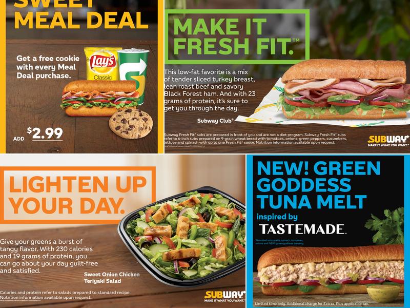 Subway Menu