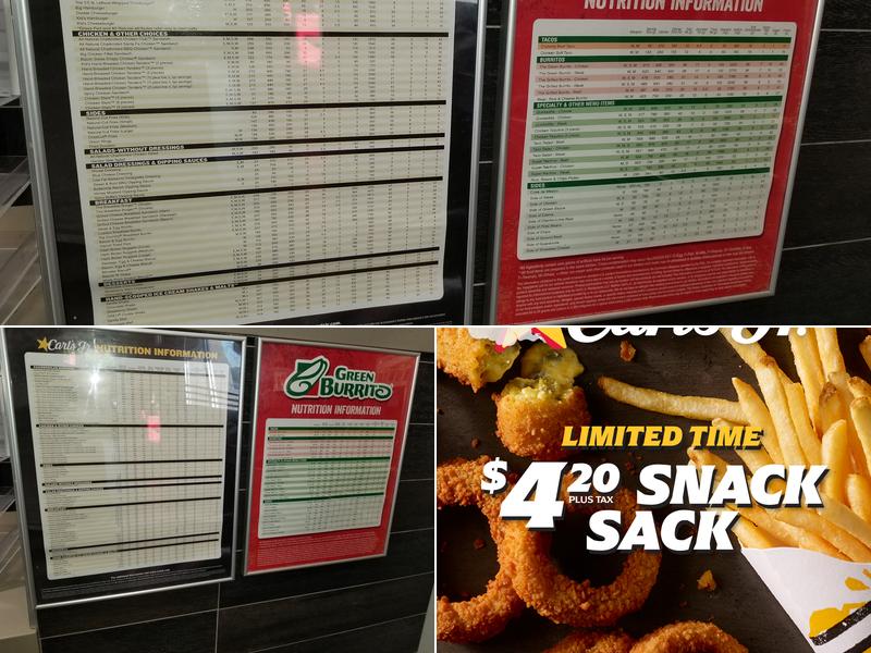 Carl’s Jr. Menu
