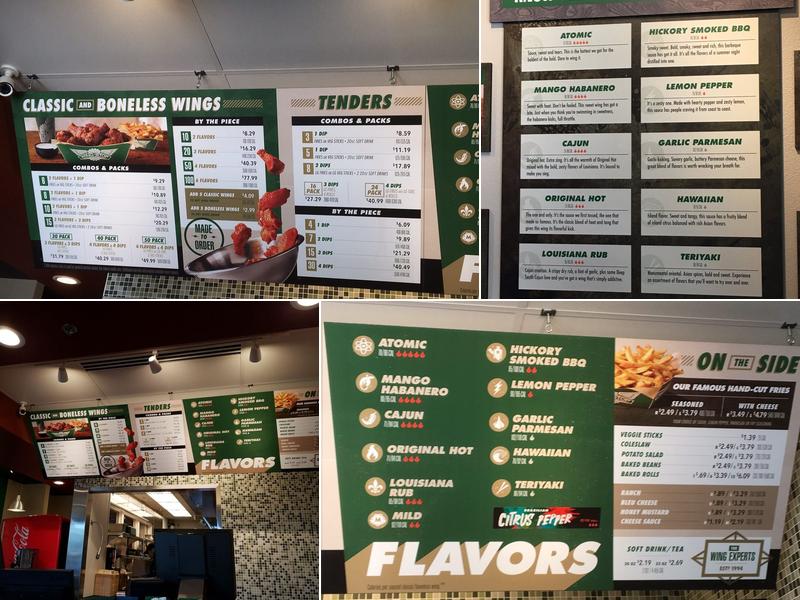 Wingstop Menu