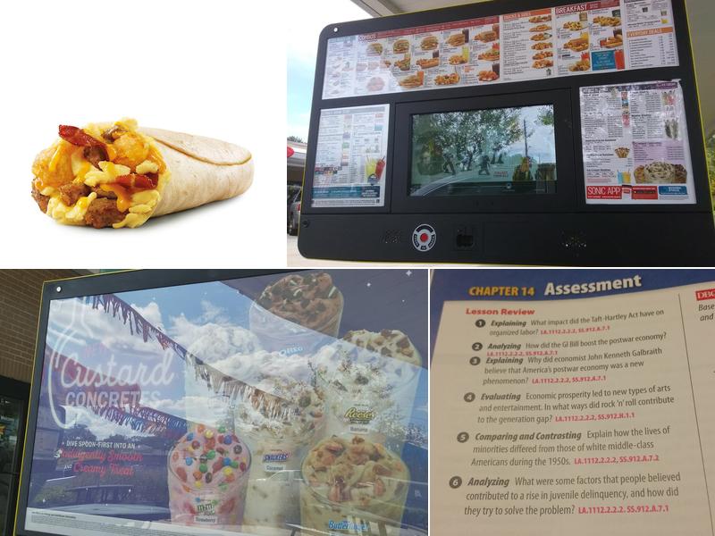 Sonic Drive-In Menu