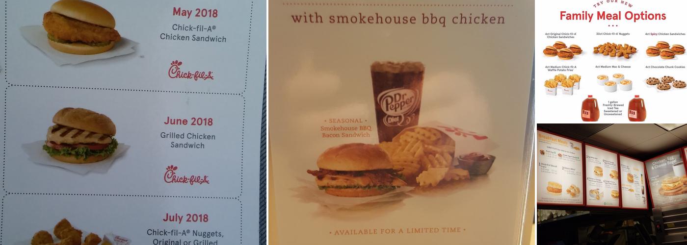 Chick-fil-A Menu