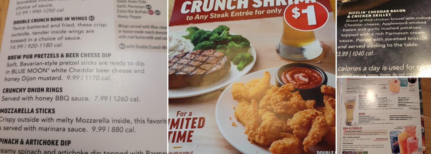 Applebee's Grill + Bar Menu
