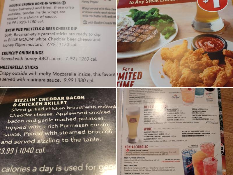 Applebee's Grill + Bar Menu