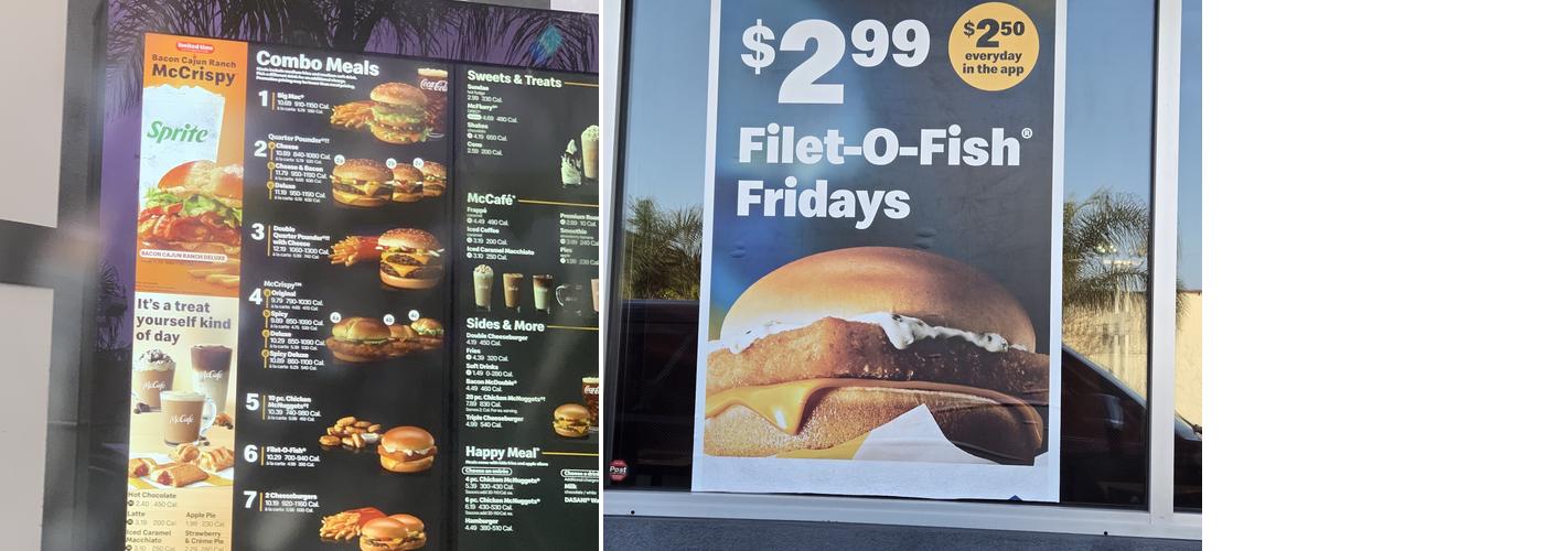 McDonald's Menu
