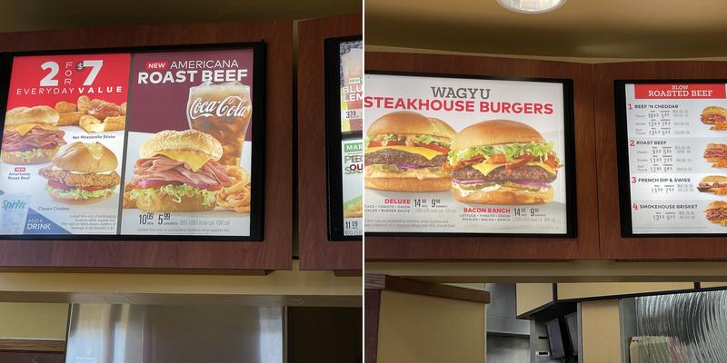 Arby's Menu