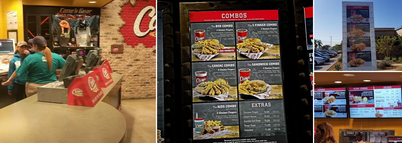 Raising Cane's Chicken Fingers Menu