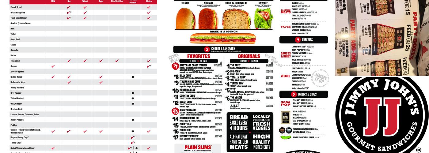 Jimmy John's Menu