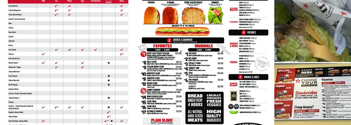 Jimmy John's Menu