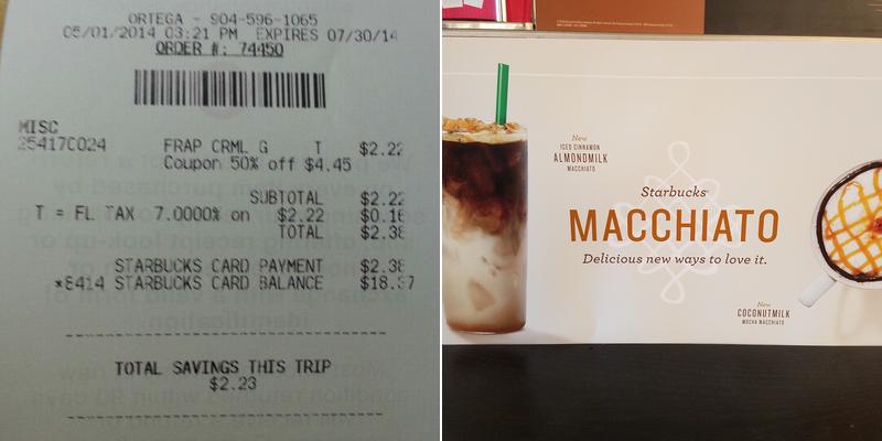 Starbucks Coffee Company Menu