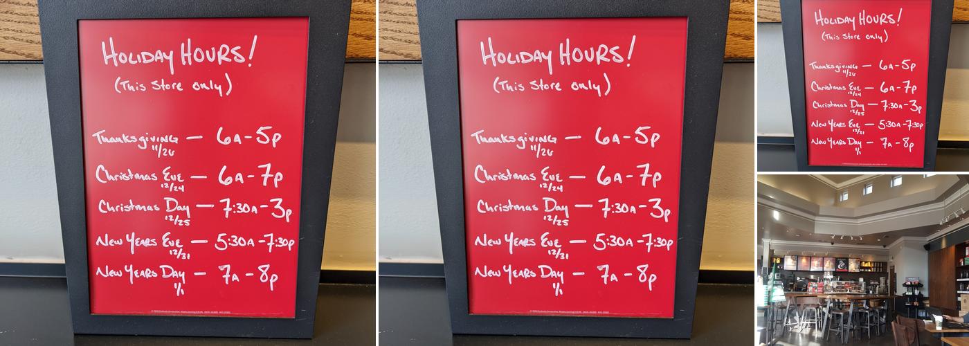 Starbucks Menu