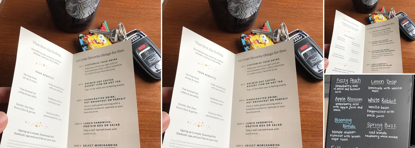 Starbucks Coffee Company Menu