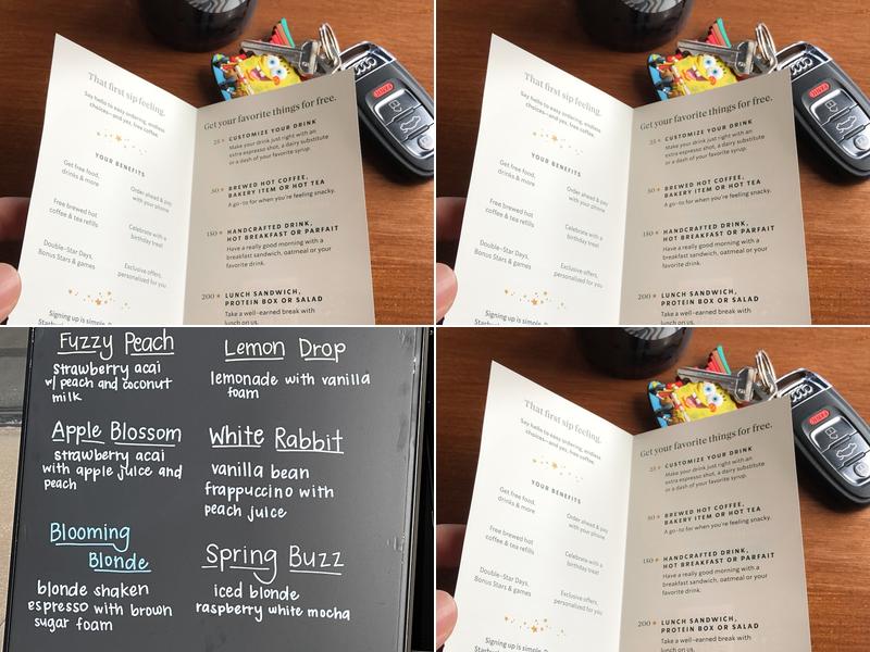Starbucks Coffee Company Menu