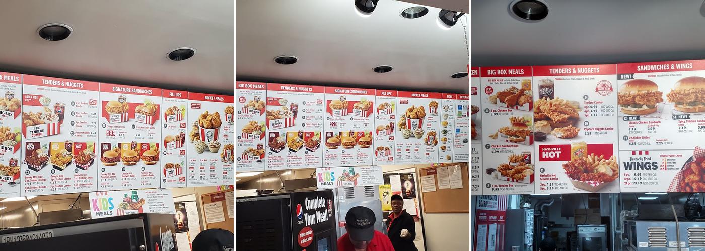 KFC Menu