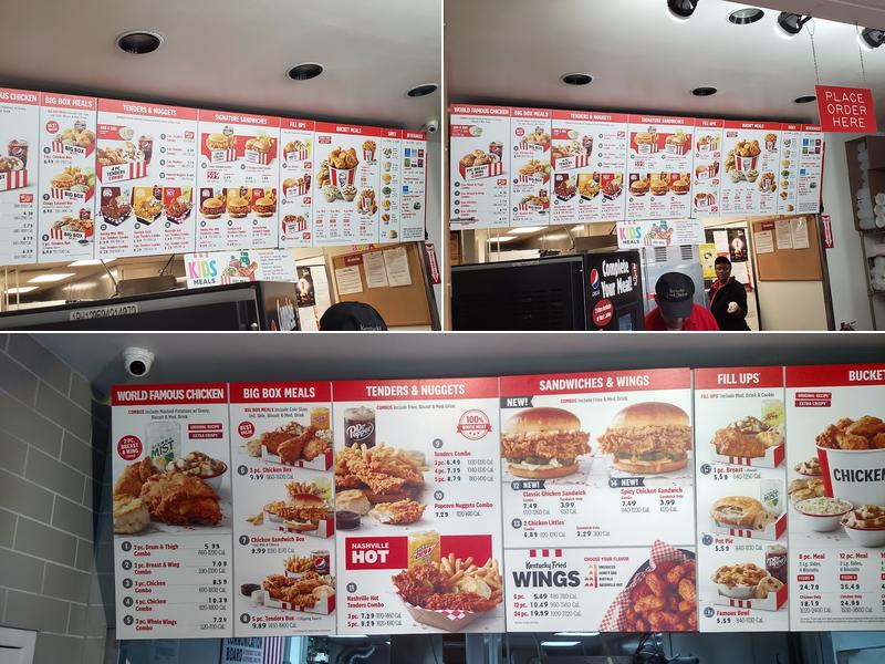 KFC Menu