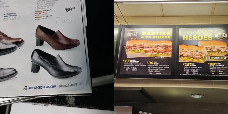 Subway Menu