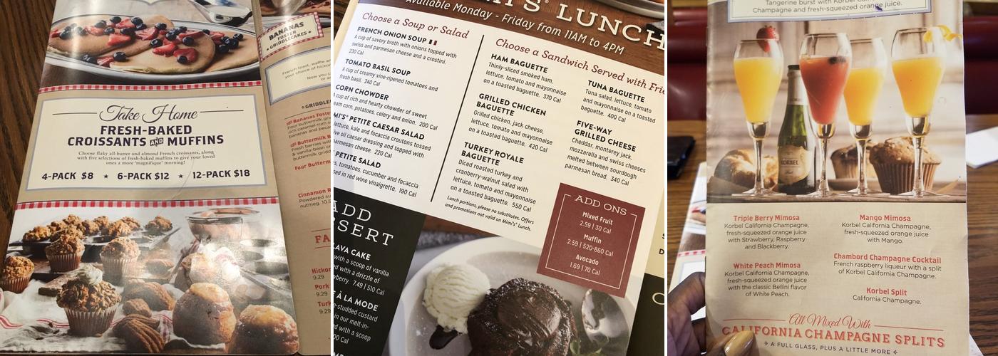 Mimi's Cafe Menu
