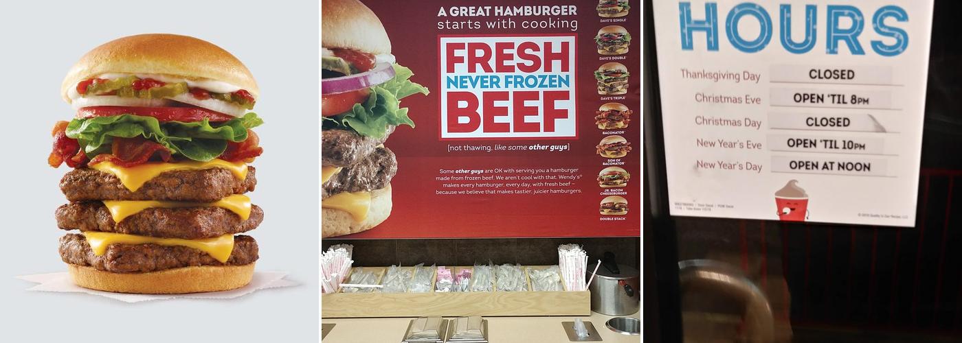 Wendy's Menu