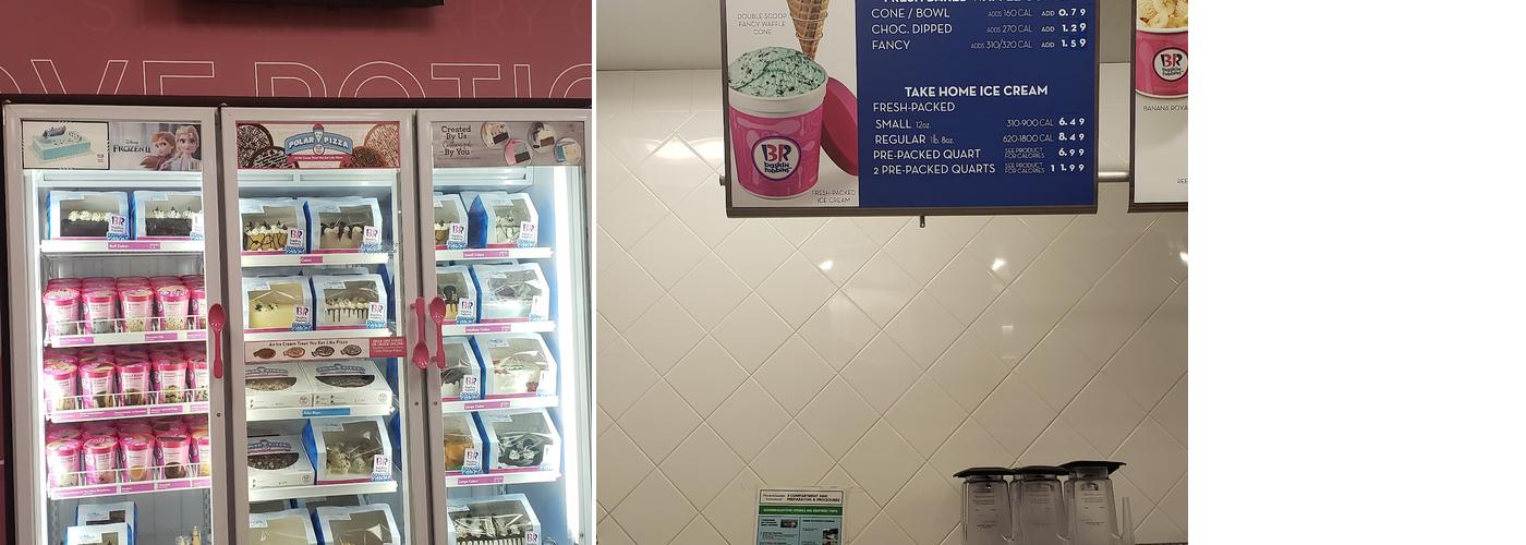 Baskin-Robbins Menu