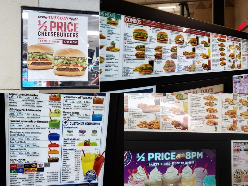 Sonic Drive-In Menu