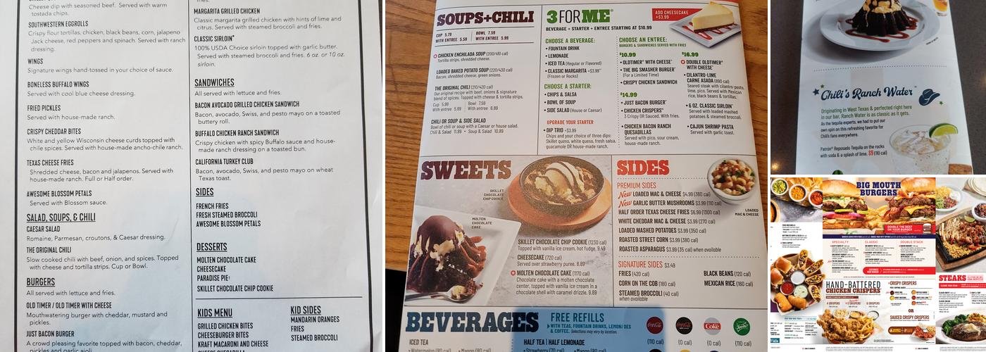 Chili's Grill & Bar Menu