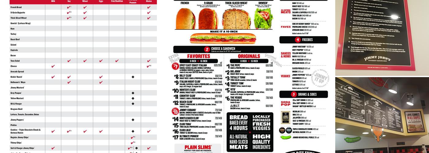 Jimmy John's Menu